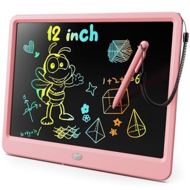 Imagem de KOKODI Tablet LCD para escrita, mesa de desenho colorida para crianças de 30 cm, blocos de desenho eletrônicos reutilizáveis apagáveis, brinquedo educativo e de aprendizagem para meninos e meninas de