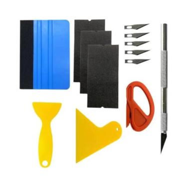 Imagem de Kit De Ferramentas Para Envelopamento De Carros: Espátula, Raspador E 