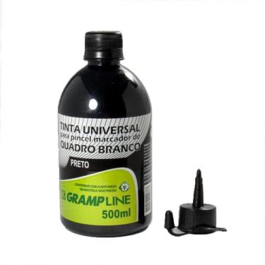 Imagem de Tinta Para Pincel De Quadro Branco  Grampline 500ml - Gramp Line, Pret