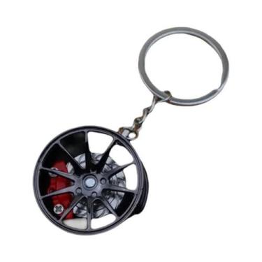 Imagem de Chaveiro De Roda De Liga Leve E Disco De Freio, Acessório Automotivo C