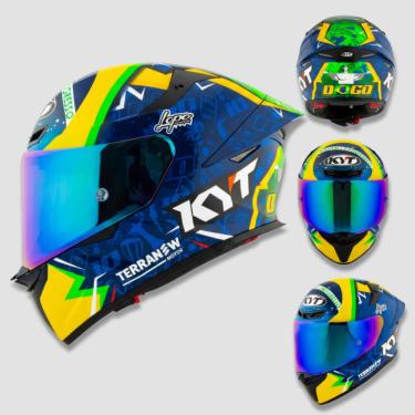 Imagem de Capacete KYT TT Revo Diogo Moreira 2024 com viseira Camaleão