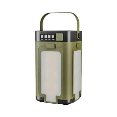 Imagem de Lanterna Solar LED Recarregável Tipo-C, Luz Portátil Com Power Bank Pa