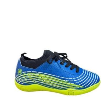 Imagem de Chuteira Infantil Molekinho 3808.339 Costurada Futsal Azul-Masculino