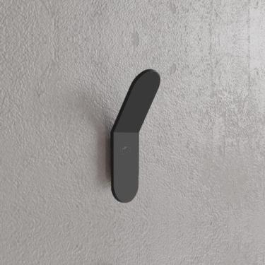 Imagem de Cabide Aço Inox Agata - Grego Metal, Preto Fosco