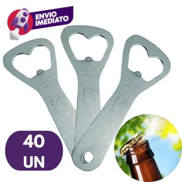 Imagem de Abridor Garrafa Aço Inox 10cm Cerveja Refrigerante Bar Cozinha Restaur