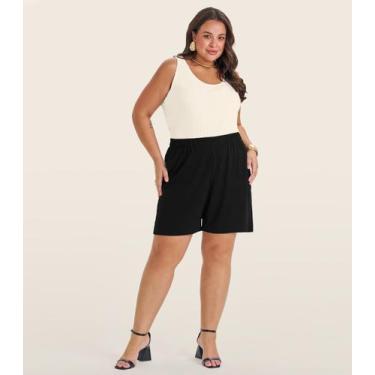 Imagem de Regata Plus Size Em Ribana Canelada Secret Glam Bege, Plus G2, Bege