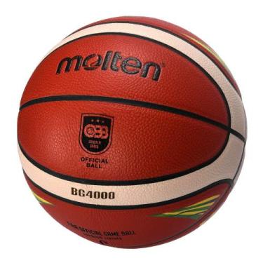Imagem de Bola de Basquete Molten BG4000 CBB Oficial T7 Basketball FIBA Approved