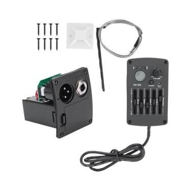 Imagem de Kit De Equalizador De Guitarra De 5 Bandas Com Tuner Para Guitarra Acú