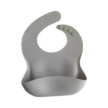 Imagem de Babador Ajustável 3D Impermeável Com Estampa De Animais Em Silicone Ma