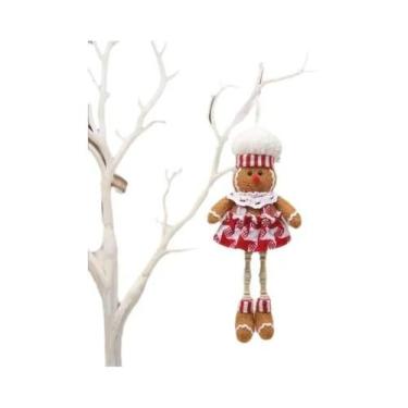 Imagem de Adorável Boneco De Gengibre Telescópico De Natal Com Chapéu De Chef, F