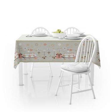Imagem de Toalha de Mesa Estampada Impermeável Plástico PVC 2,00x1,40m Cozinha -