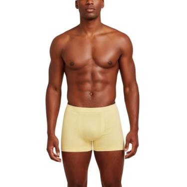 Imagem de Cueca Boxer Box Sem Costura Cós Elástico Light Poliamida Hope, Amarelo
