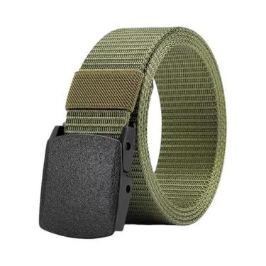 Imagem de Cinto Tático Militar Masculino De Nylon (2 Peças) Com Fivela De Plásti