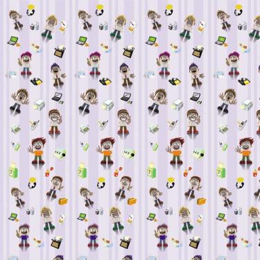 Imagem de Papel De Parede Adesivo Criança Computador Decorativo Quarto