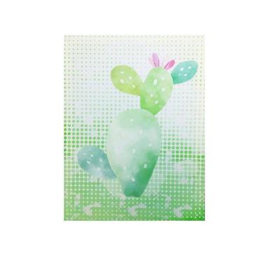 Imagem de Quadro Decorativo Em Madeira Cactus Verde Canvas 30X40Cm