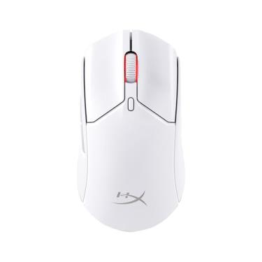 Imagem de Mouse sem Fio Gamer HyperX Pulsefire Haste 2 – Ultraleve, 61 g, Wireless e Bluetooth 2,4GHz, até 26000 DPI, Sensor HyperX 26K, 100 Horas de Duração de Bateria, Branco (6N0A9AA)
