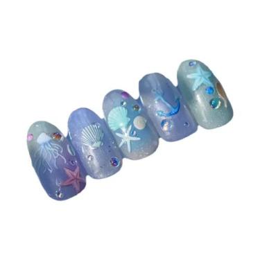 Imagem de Adesivos Decorativos Para Unhas Em Forma De Bolha De Gato Brilhante 5D