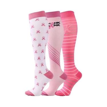 Imagem de Meias De Compressão Para Mulheres E Homens, 3 Pares, Até O Joelho, 30M