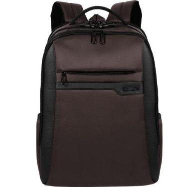 Imagem de Mochila Grande 3 Compartimentos Laptop Prime Sestini, Marrom