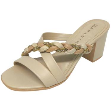 Imagem de Tamanco Feminino Salto Bloco Strass Elegante Ramarim