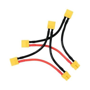 Imagem de Cabo De Silicone 14AWG XT60 Conector De Bateria Em Série 1 Fêmea Para 