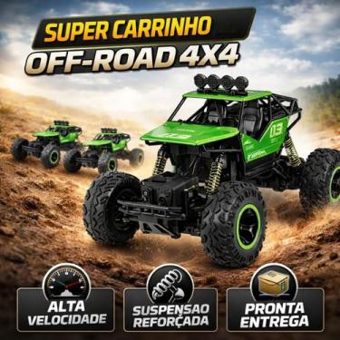 Imagem de Carrinho Controle Remoto 4x4 Off Road Suspensão Forte Entrega Ágil - R