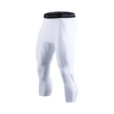 Imagem de Calças De Compressão Masculinas Cool Dry Para Corrida, Leggings Esport