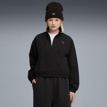 Imagem de Suéter Puma Her Relaxed Half-Zip Feminina-Feminino