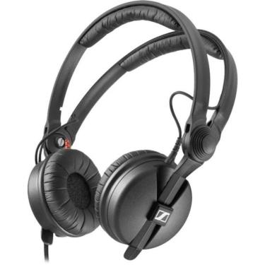 Imagem de Fone de Ouvido Sennheiser HD25 para Monitoração Profissional com Alta Atenuação de Ruídos e Cabo Desmontável Preto