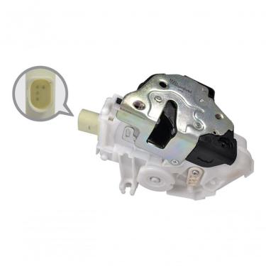 Imagem de Fechadura Dianteira de Porta para Lado Esquerdo Mod Orig 4 Pinos Gol 08 à 12 e Fox Após 2014 Elétrica Modelo Original