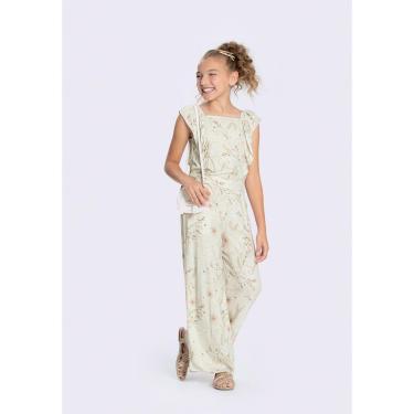 Imagem de Conjunto Infantil Menina em Viscose com Calça Wide Leg-Feminino