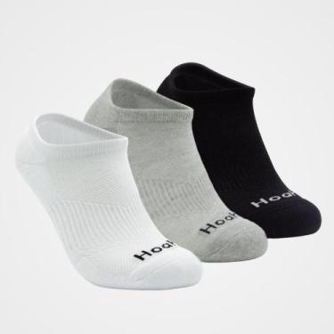 Imagem de Kit 3 Pares de Meia Atoalhada - Modelo Soquete - HOAHI Cor:Preta - Cin