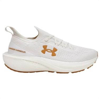 Imagem de Tênis corrida feminino under armour charged quicker 2 se bege, 35, 111
