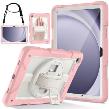 Imagem de Funda LTROP para Samsung Galaxy Tab A9+ Plus 11 2023 Rosa+Beige