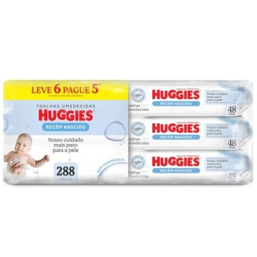 Imagem de Lenços Umedecidos Huggies Recém-Nascido Sem Fragrância 6x48U