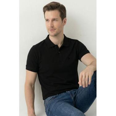 Imagem de Polo Piquet Lisa Premium Polo Wear Preto, Preto, GG