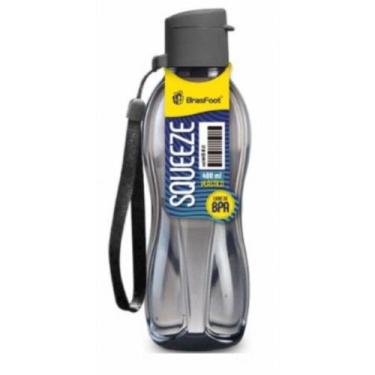 Imagem de Garrafa Squeeze Matte 400ml Preto - Brasfoot