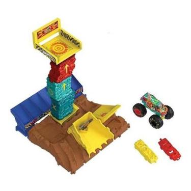 Imagem de Hot Wheels Pista Monster Truck Arena Desafio Do Salto Mattel, Azul