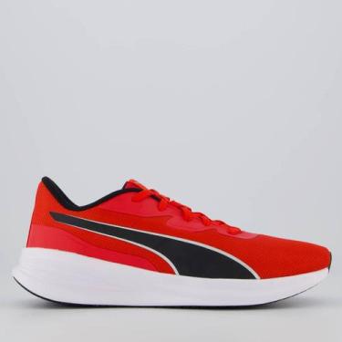 Imagem de Tenis Puma Night Runner V3 Feminino Vermelho e Preto, 41