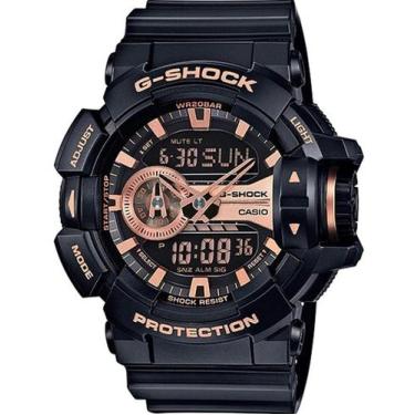 Imagem de Relógio Casio G-Shock Masculino Anadigi Preto GA-400GB-1A4DR