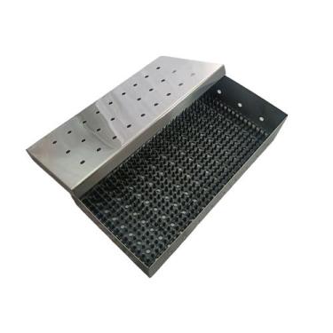 Imagem de Caixa cirurgica inox 28x14x06cm com manta cinza - ACONOZ-BRASIL
