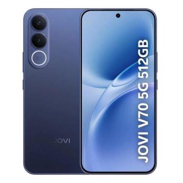 Imagem de Smartphone Jovi V70, 512GB, 8GB, Tela de 6,83", Câmeras 200MP+8MP, Azu