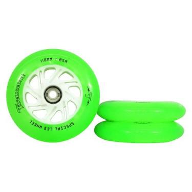 Imagem de Rodas de LED Traxart Special 110mm Verde 6un