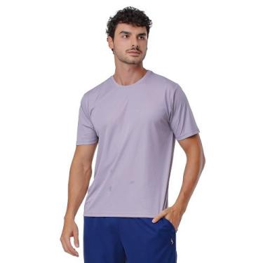 Imagem de Camiseta Básica Dry Fit Plus Size Masculina Elite, Gelo, GG