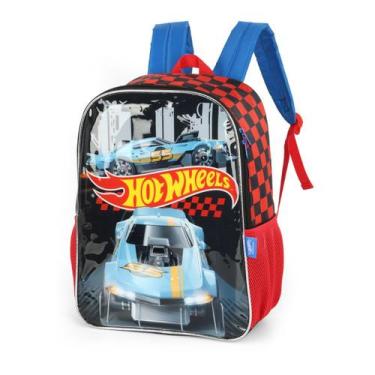 Imagem de Mochila de Costas Infantil Hot Wheels IS41511HW Cor: Preto - Luxcel