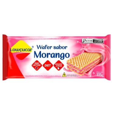 Imagem de Wafer Sabor Morango Lowçucar Zero Lactose Diet 115g