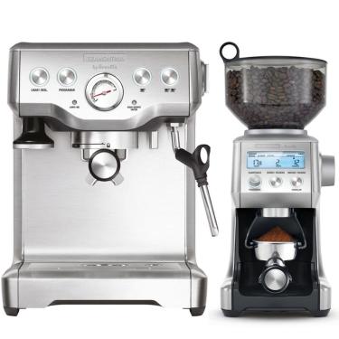 Imagem de Conjunto Cafeteira e Moedor de Café Tramontina By Breville Express Aço Inox 1,8L Inox 110V
