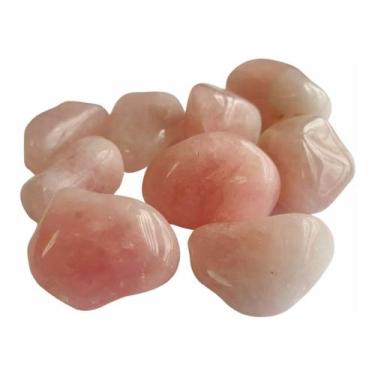 Imagem de Quartzo Rosa Pedras Roladas 200g Extra - Mandala Esotérica