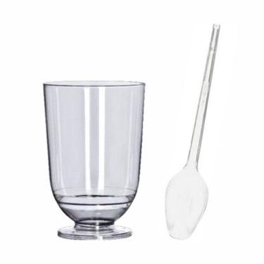 Imagem de 200 Taça Tacinha para Doces Mousse 50ml com Colherzinha - AAZ
