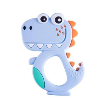 Imagem de Mordedor Infantil Bichinhos Pimpolho Menina Menino - MAM, Dinossauro A
